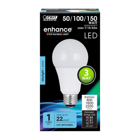 FEIT ELECTRIC LED A21 E26 DL 150W 3WY A50/150/950CA